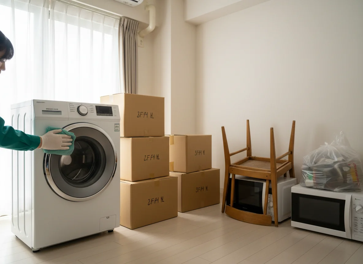 Service to organize and carry out furniture and appliances from inside the home